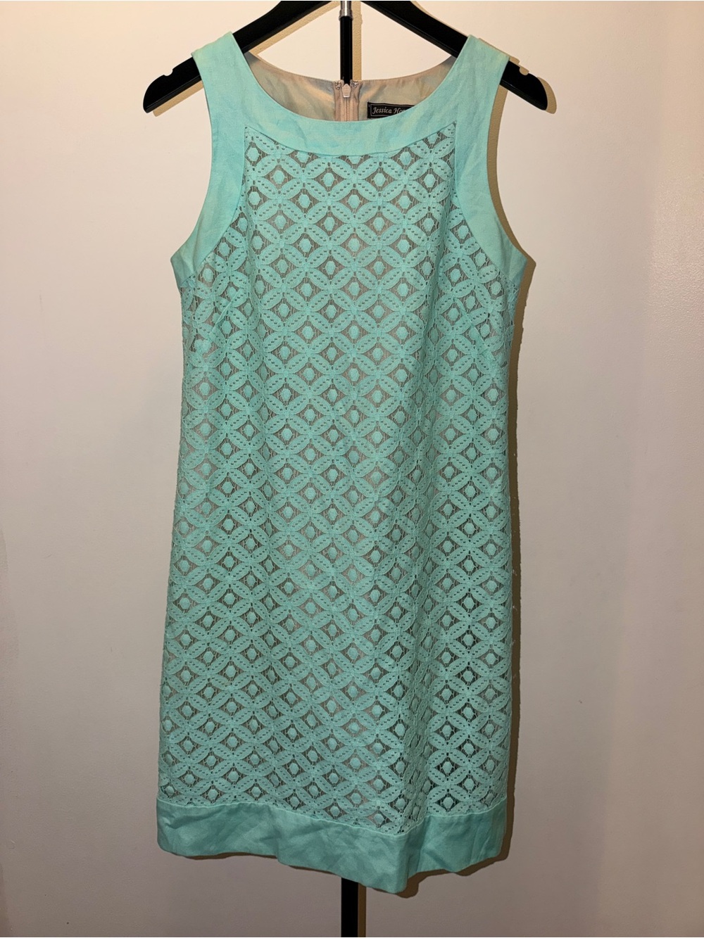 Jessica Howard Mint Lace Shift Dress